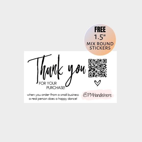 22. 30/30QRC Personalized Cards Stickers Bundle - Picture 1 of 2